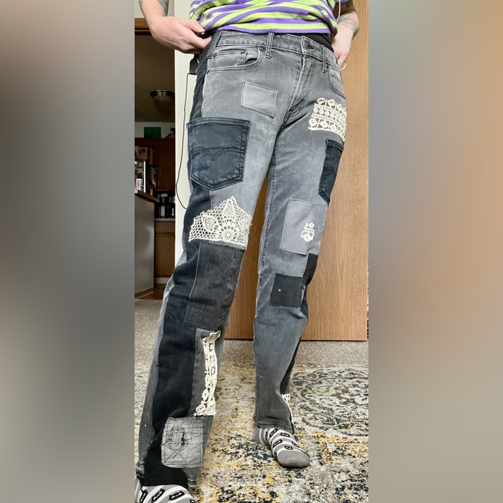 American Eagle Upcycled Patchwork Denim - image 2